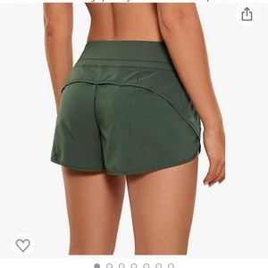 CRZ YOGA Shorts Mesh Liner - 2.5'' Drawstring Athletic Shorts Zip Pocket